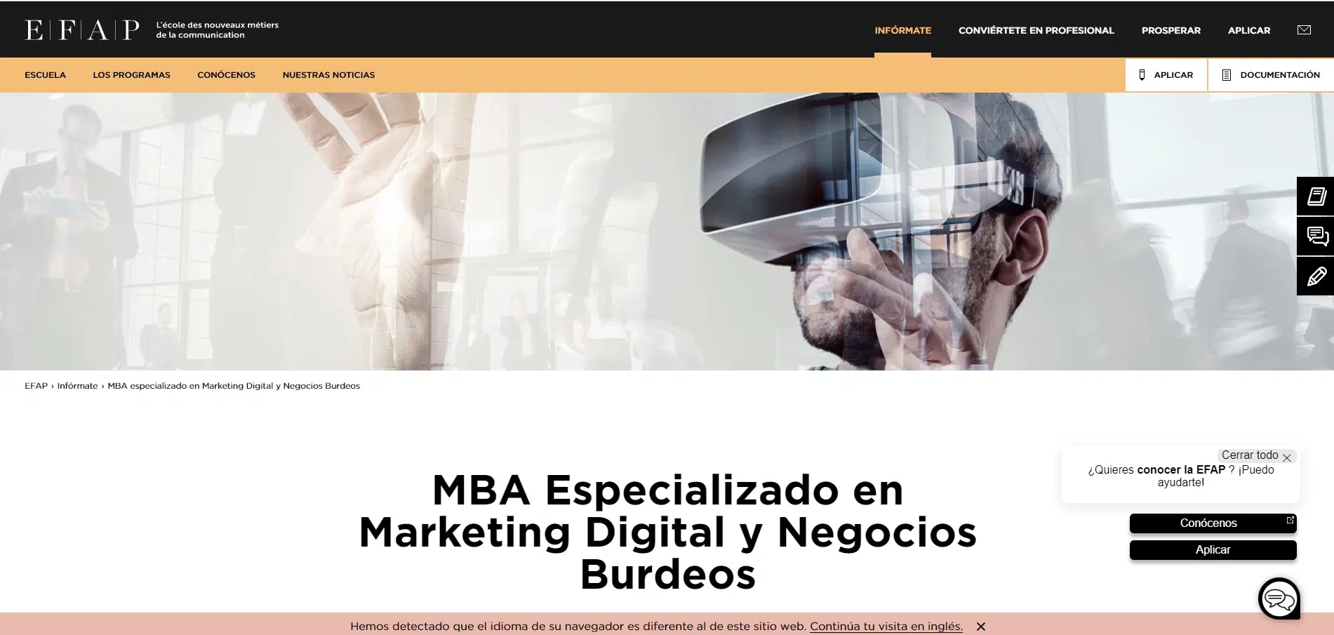 Master en marketing digital en Bordeaux